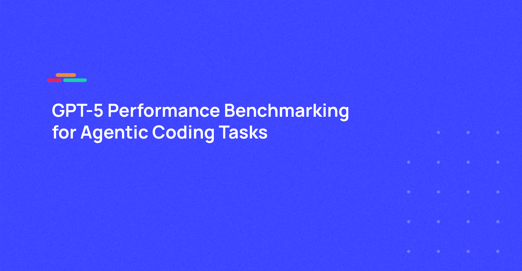 GPT-5 Performance Benchmarking for Agentic Coding Tasks